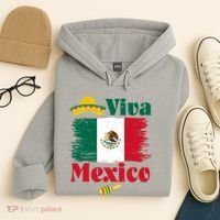 Viva Mexico Flag Mexican Independence Day Hoodie thumb 4