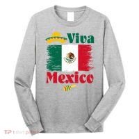 Viva Mexico Flag Mexican Independence Day Long Sleeve Shirt thumb 0