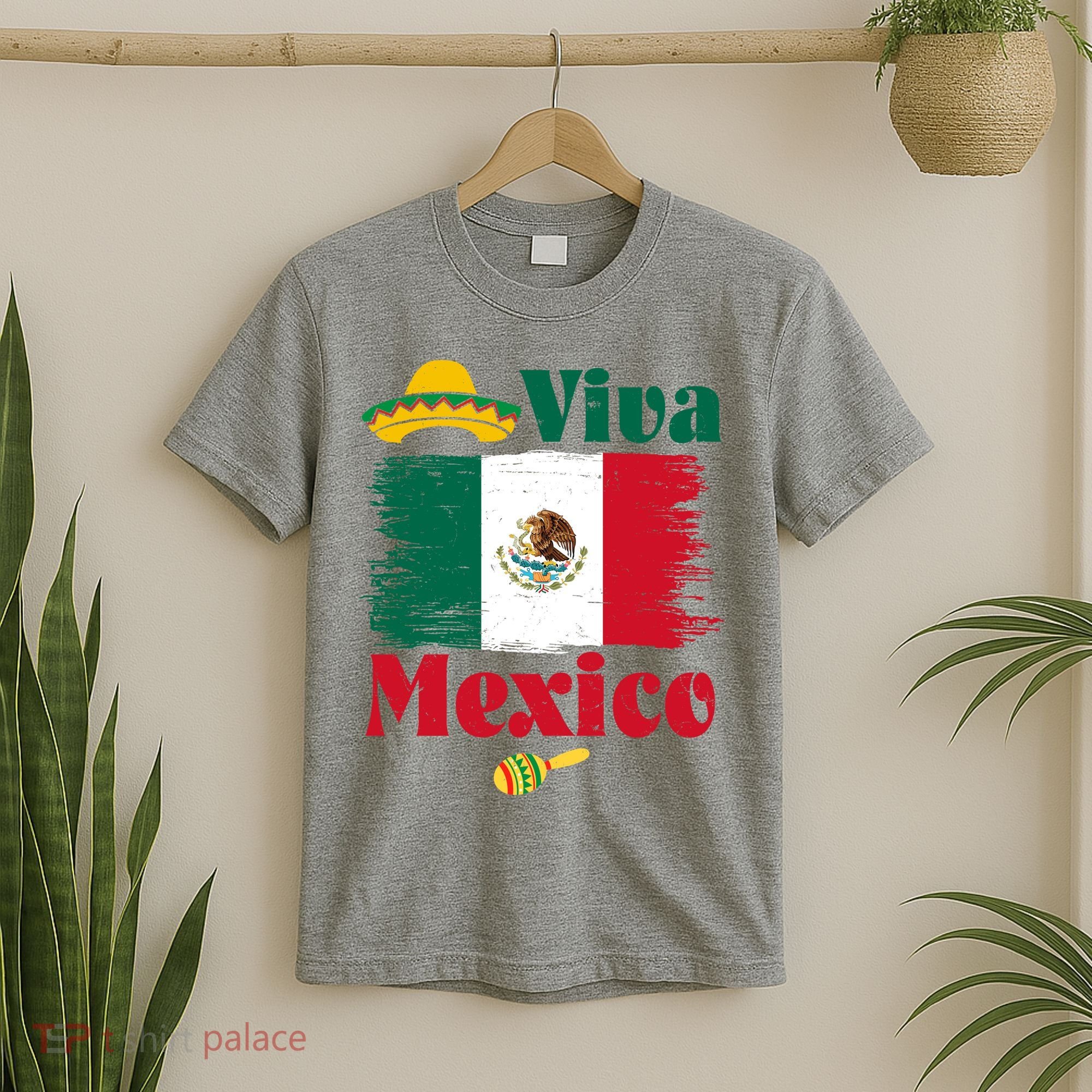 Viva Mexico Flag Mexican Independence Day T-Shirt