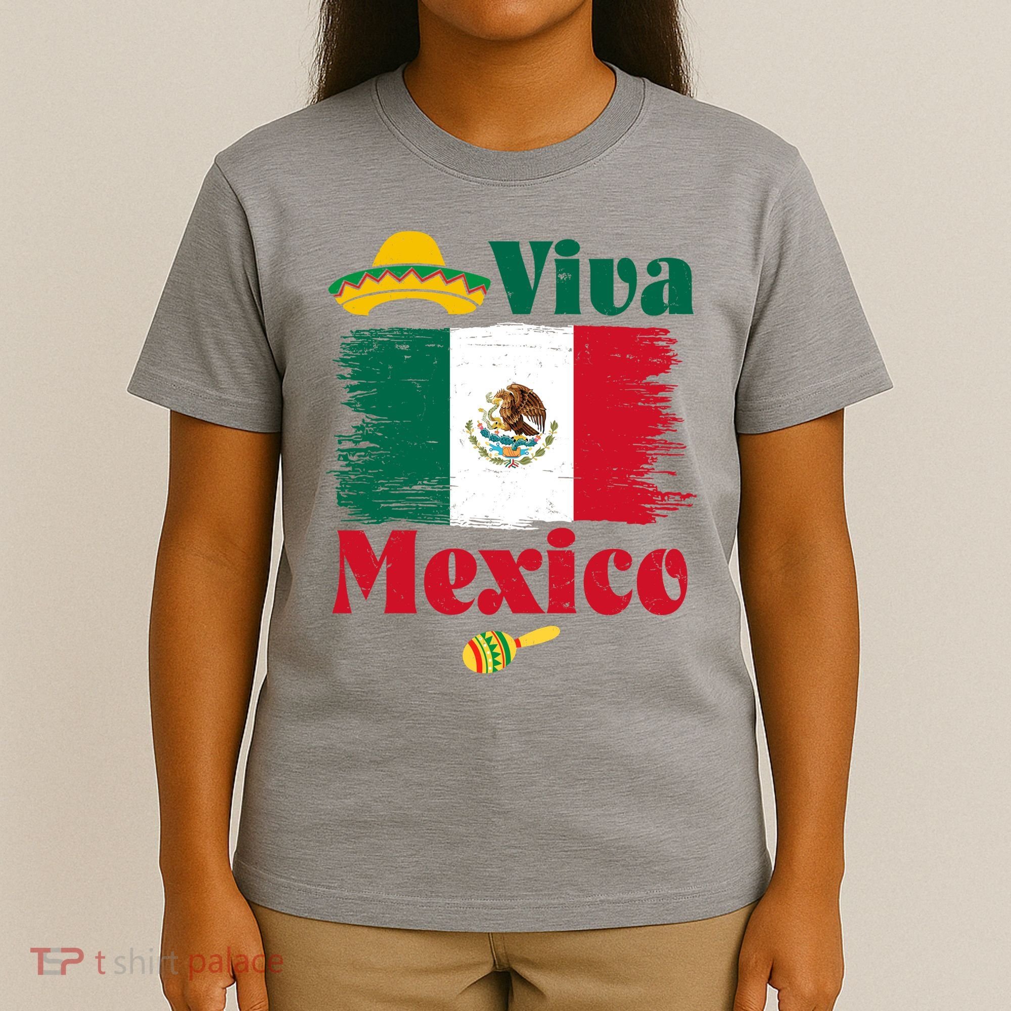 Viva Mexico Flag Mexican Independence Day T-Shirt