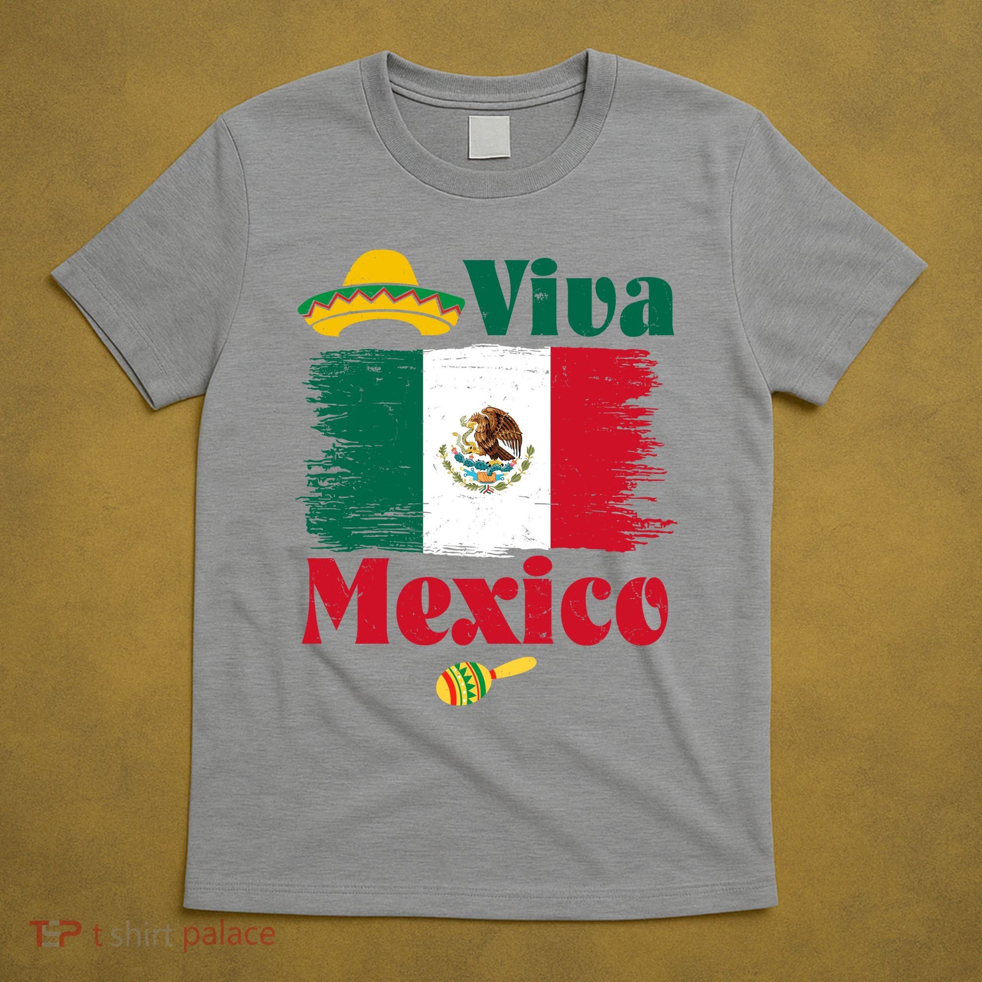 Viva Mexico Flag Mexican Independence Day T-Shirt