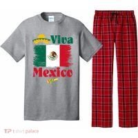 Viva Mexico Flag Mexican Independence Day Pajama Set thumb 0