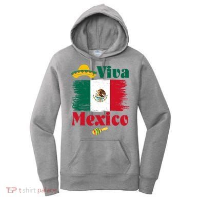 Viva Mexico Flag Mexican Independence Day Women's Hoodie