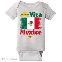 Viva Mexico Flag Mexican Independence Day Baby Bodysuit thumb 0