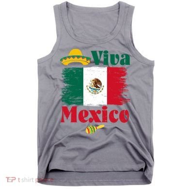 Viva Mexico Flag Mexican Independence Day Tank Top