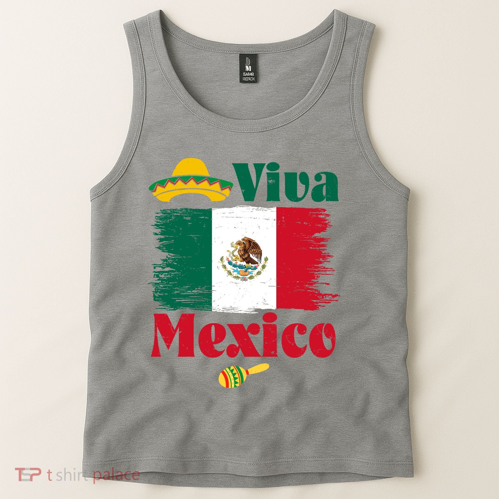 Viva Mexico Flag Mexican Independence Day Tank Top