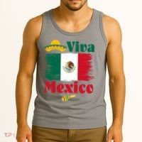 Viva Mexico Flag Mexican Independence Day Tank Top thumb 3