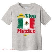 Viva Mexico Flag Mexican Independence Day Toddler T-Shirt thumb 0