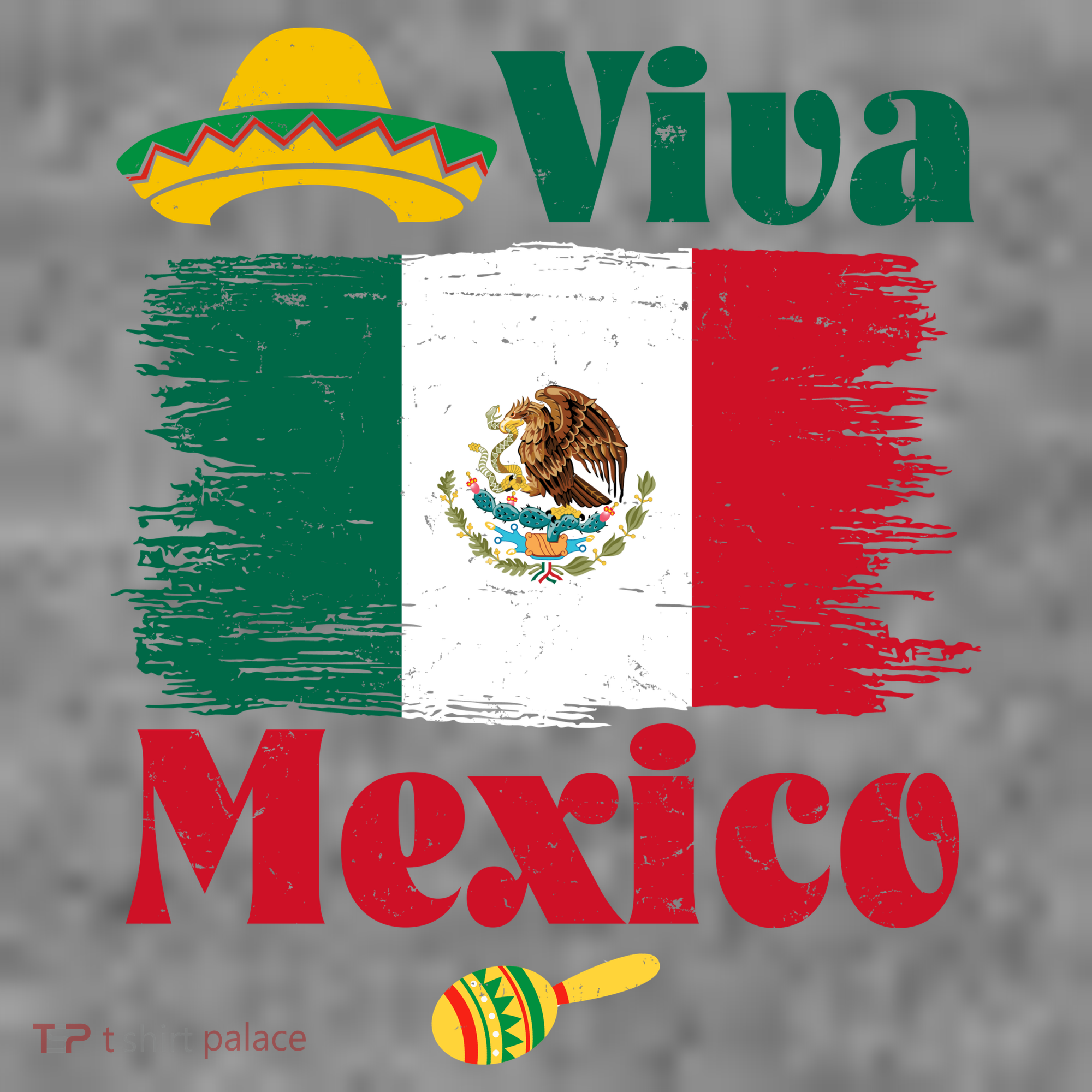 Viva Mexico Flag Mexican Independence Day Toddler T-Shirt