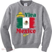 Viva Mexico Flag Mexican Independence Day Kids Sweatshirt thumb 0