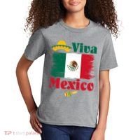 Viva Mexico Flag Mexican Independence Day Kids T-Shirt thumb 2