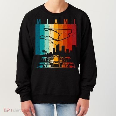 Vintage Miami Formula Racing Track Circuit Women's Sweatshirt