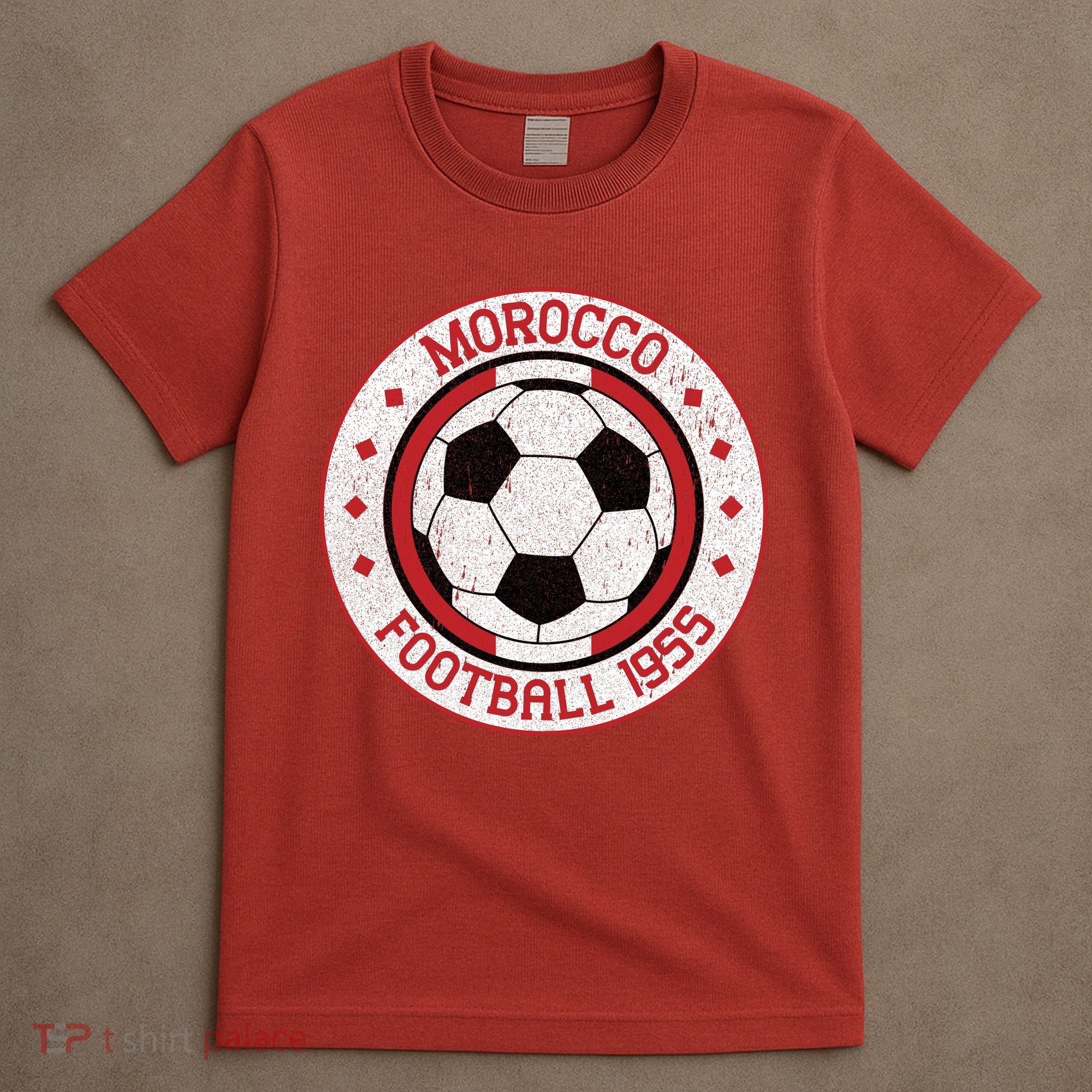 Vintage Morocco Football 1955 Soccer T-Shirt