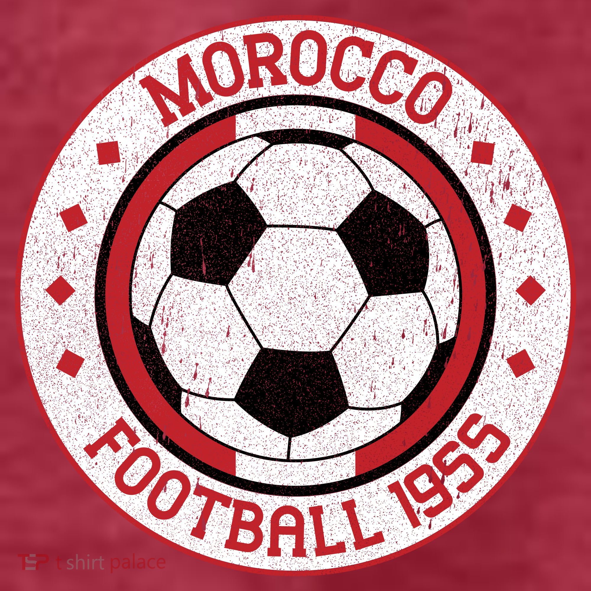 Vintage Morocco Football 1955 Soccer T-Shirt