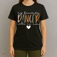 Vintage My Favorite Dancer Calls Me Mom Funny Mother T-Shirt thumb 4
