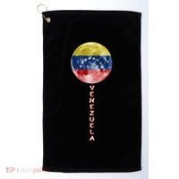 Venezuela Moon Flag Pride Venezuelan Flag Roots Souvenir Gift Golf Towel thumb 0