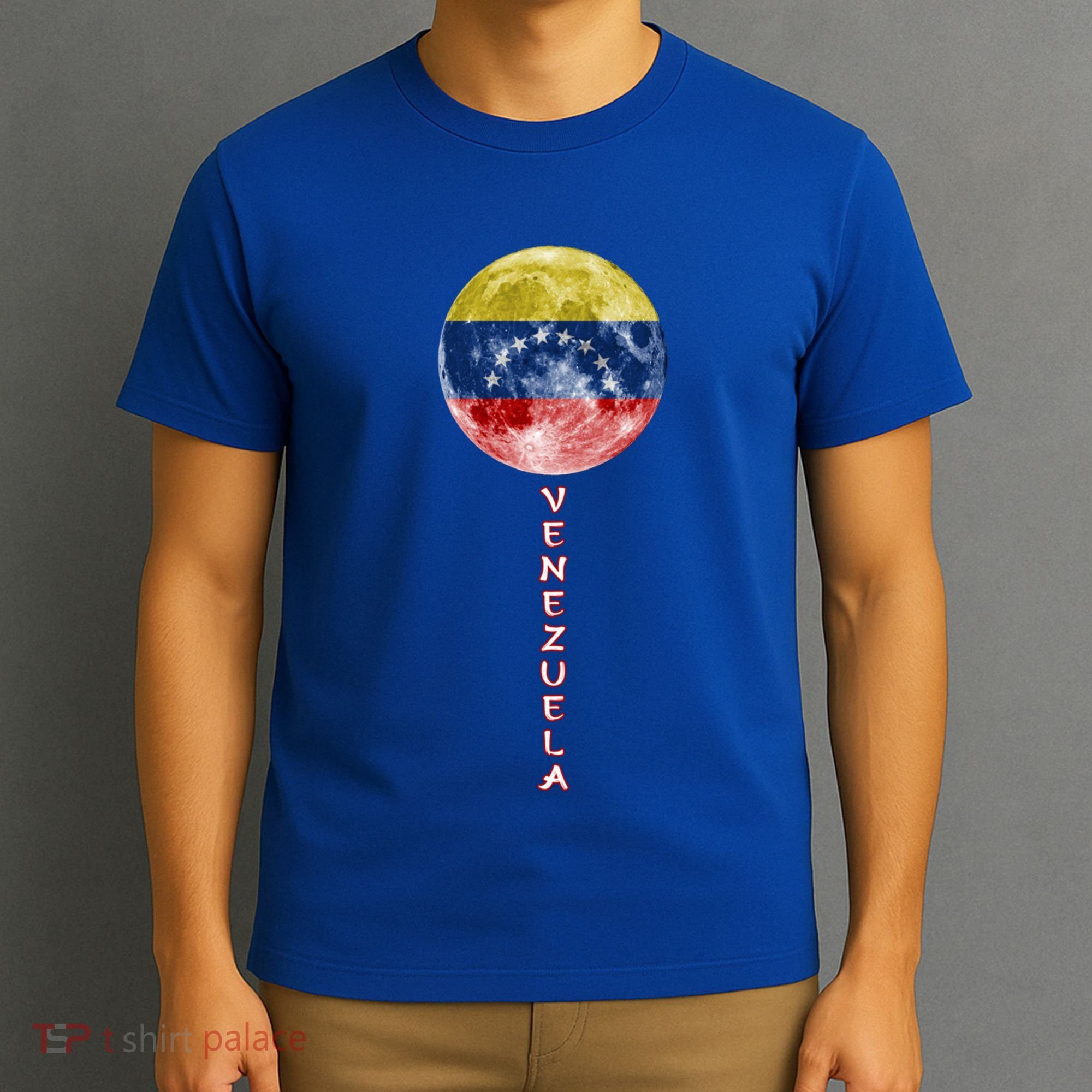 Venezuela Moon Flag Pride Venezuelan Flag Roots Souvenir Gift T-Shirt