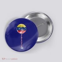 Venezuela Moon Flag Pride Venezuelan Flag Roots Souvenir Gift Button thumb 0