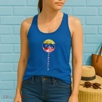 Venezuela Moon Flag Pride Venezuelan Flag Roots Souvenir Gift Women's Tank Top thumb 2
