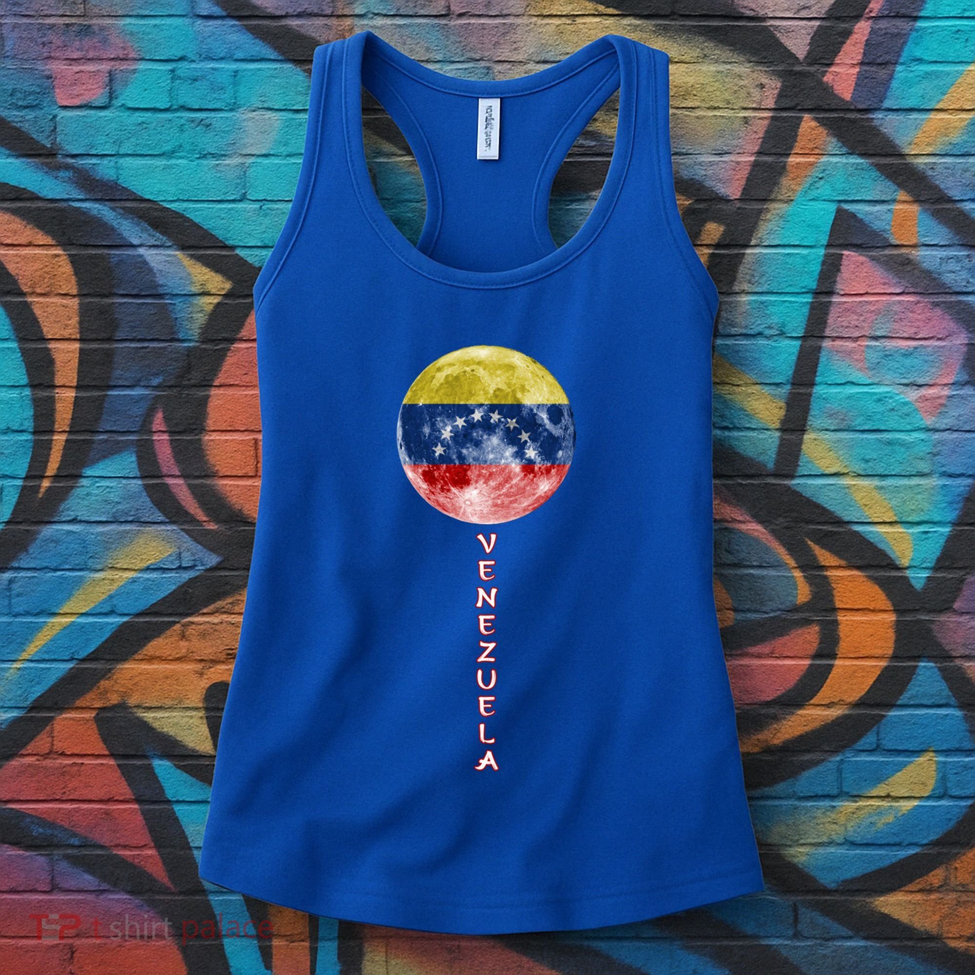 Venezuela Moon Flag Pride Venezuelan Flag Roots Souvenir Gift Women's Tank Top