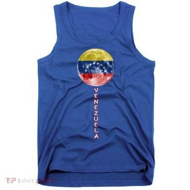 Venezuela Moon Flag Pride Venezuelan Flag Roots Souvenir Gift Tank Top