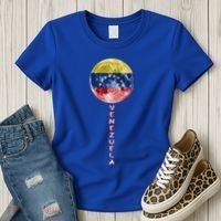 Venezuela Moon Flag Pride Venezuelan Flag Roots Souvenir Gift Women's T-Shirt thumb 3