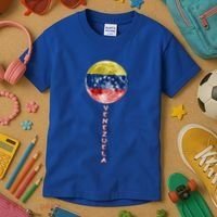 Venezuela Moon Flag Pride Venezuelan Flag Roots Souvenir Gift Kids T-Shirt thumb 3