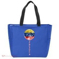 Venezuela Moon Flag Pride Venezuelan Flag Roots Souvenir Gift Tote Bag thumb 0