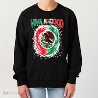 Viva Mexico Flag Mexican Independence Day Women's Sweatshirt thumb 0