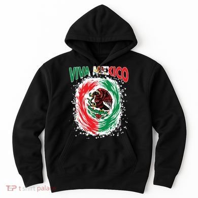 Viva Mexico Flag Mexican Independence Day Hoodie