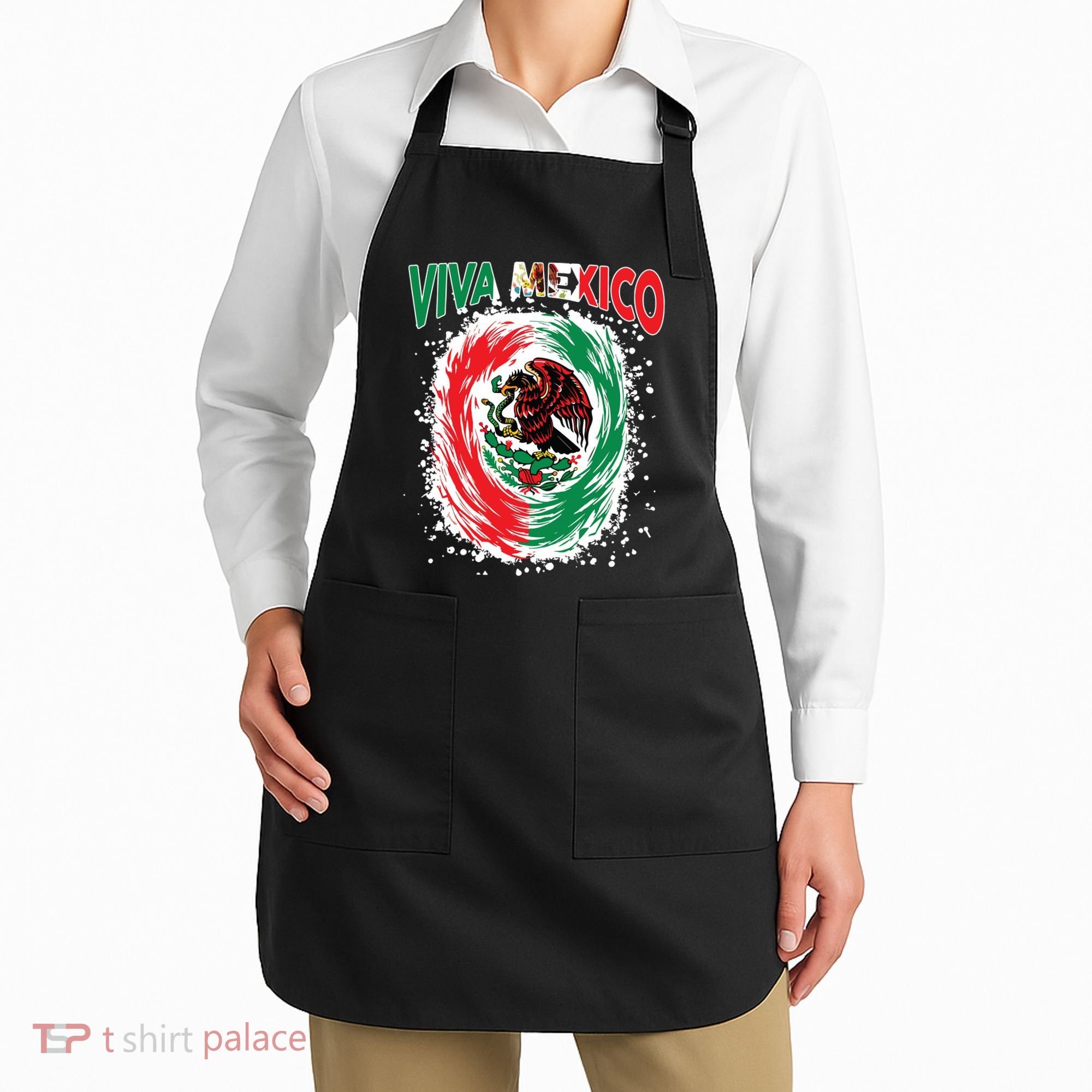 Viva Mexico Flag Mexican Independence Day Apron