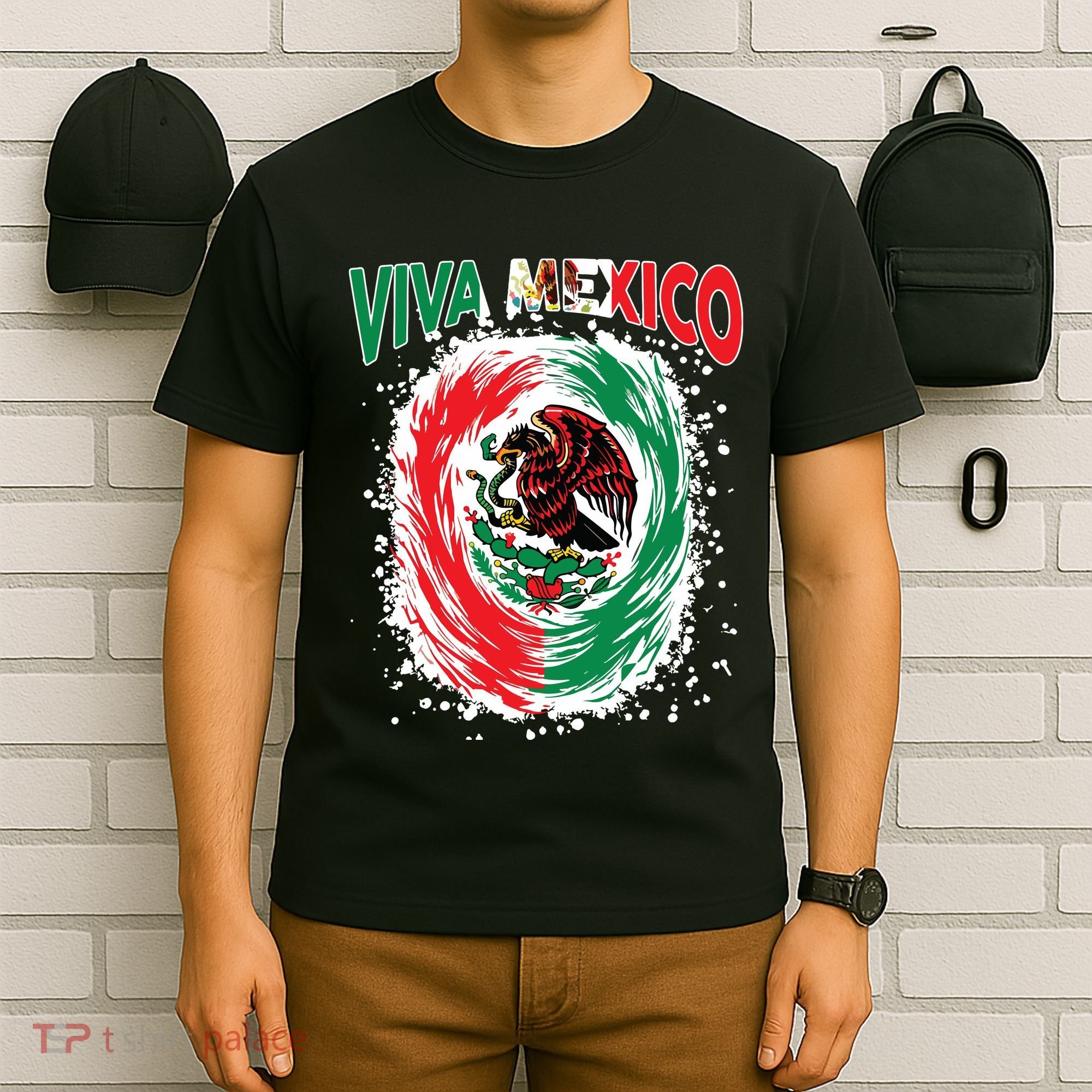 Viva Mexico Flag Mexican Independence Day T-Shirt
