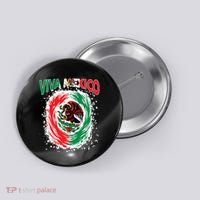 Viva Mexico Flag Mexican Independence Day Button thumb 0
