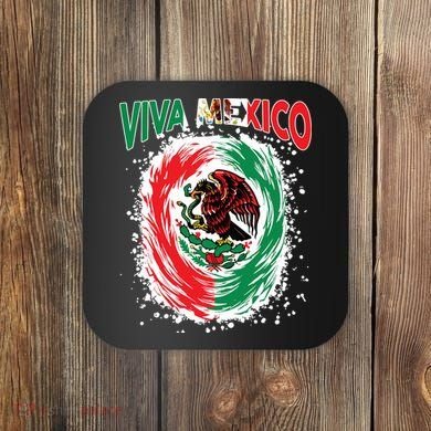 Viva Mexico Flag Mexican Independence Day Coaster