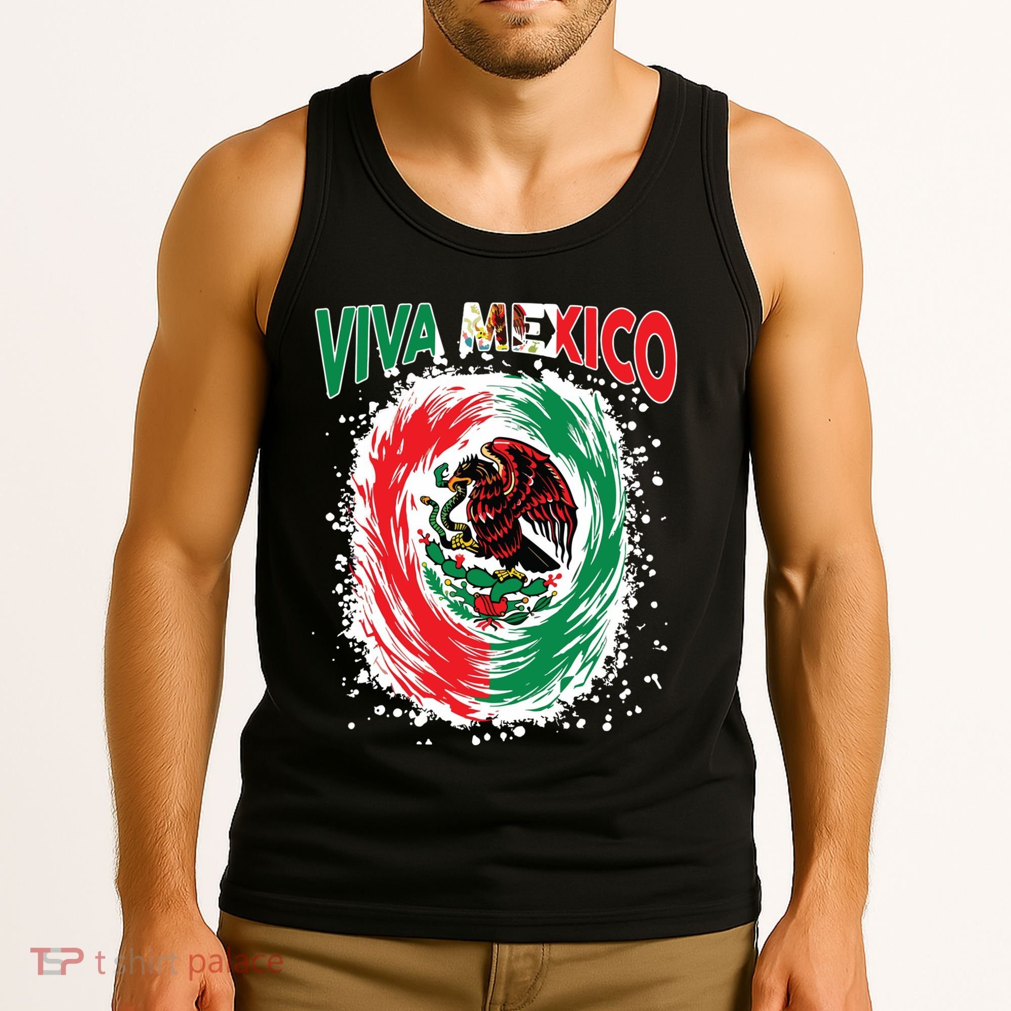 Viva Mexico Flag Mexican Independence Day Tank Top
