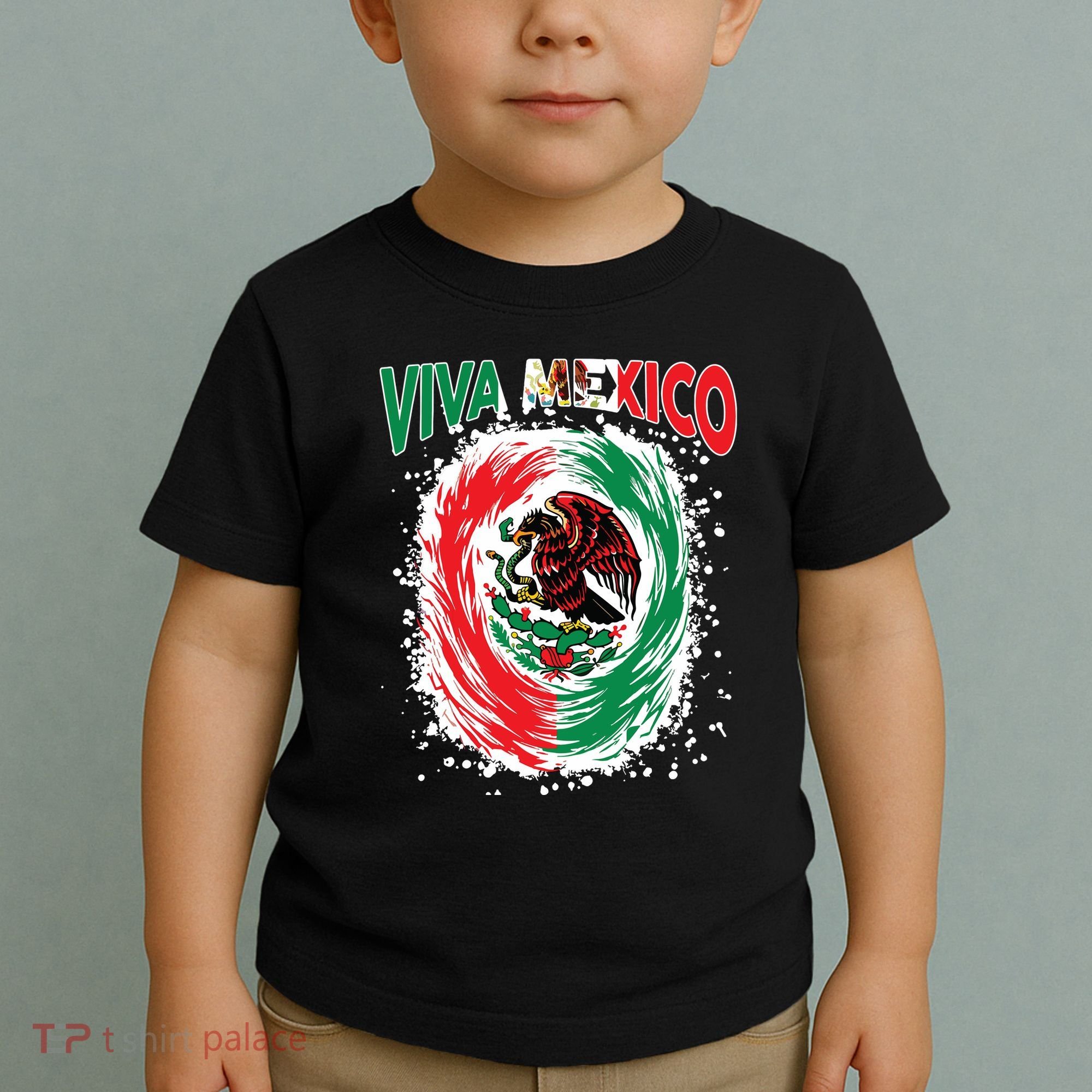 Viva Mexico Flag Mexican Independence Day Toddler T-Shirt