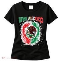 Viva Mexico Flag Mexican Independence Day Women's T-Shirt thumb 0