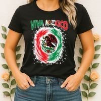 Viva Mexico Flag Mexican Independence Day Women's T-Shirt thumb 2