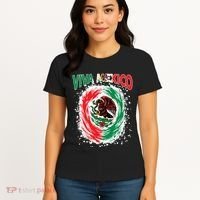 Viva Mexico Flag Mexican Independence Day Women's T-Shirt thumb 4