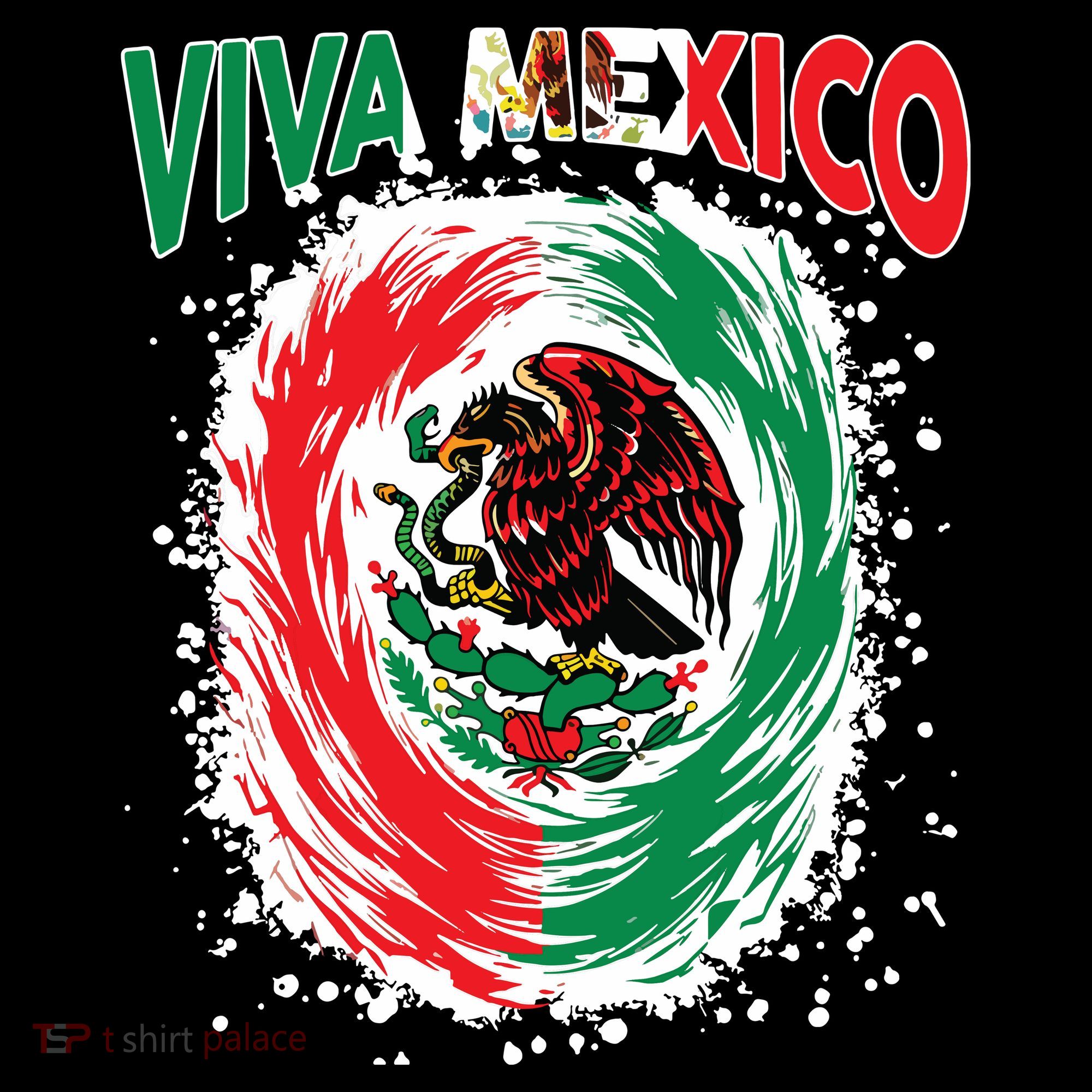 Viva Mexico Flag Mexican Independence Day Kids Sweatshirt