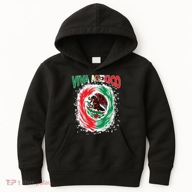 Viva Mexico Flag Mexican Independence Day Kids Hoodie