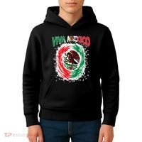 Viva Mexico Flag Mexican Independence Day Kids Hoodie thumb 4