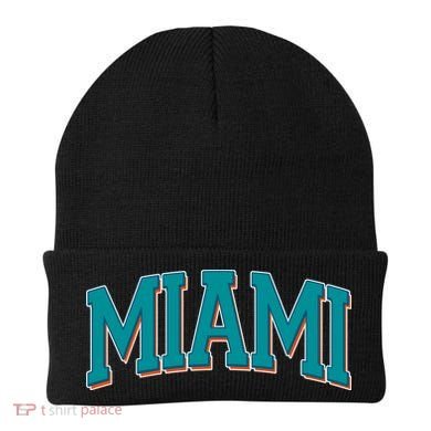 Varsity Miami Football Beanie