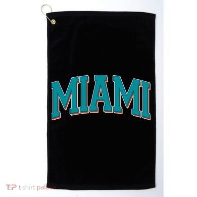 Varsity Miami Football Golf Towel