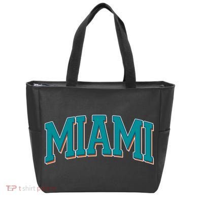 Varsity Miami Football Tote Bag