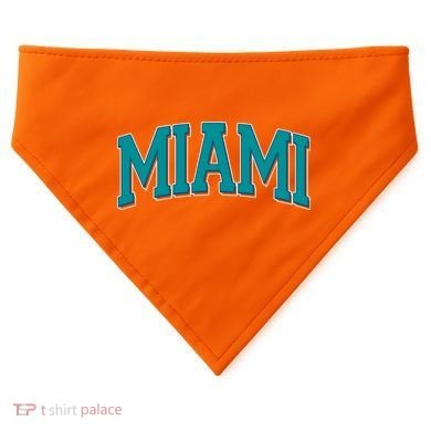 Varsity Miami Football USA-Made Doggie Bandana