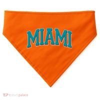 Varsity Miami Football USA-Made Doggie Bandana thumb 0