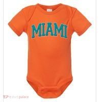 Varsity Miami Football Baby Bodysuit thumb 0