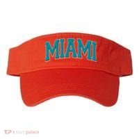 Varsity Miami Football Visor thumb 0