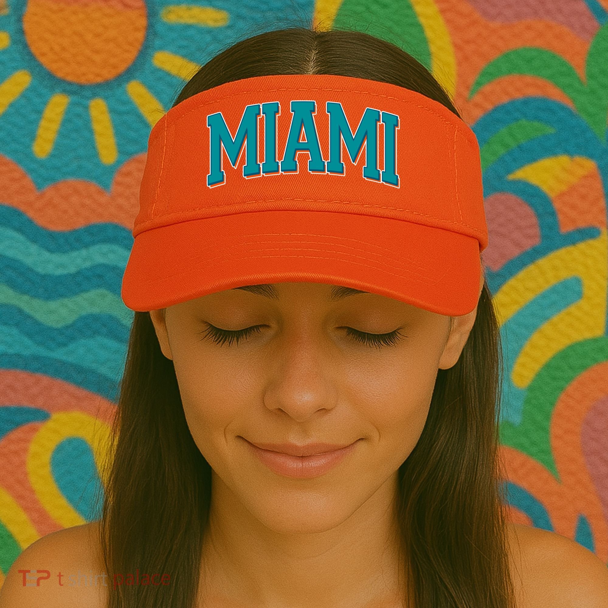Varsity Miami Football Visor